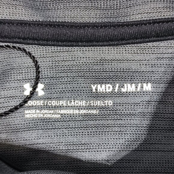 Under Armour Active wear golf polo shirt youth size M grey loose fit - Picture 4 of 8